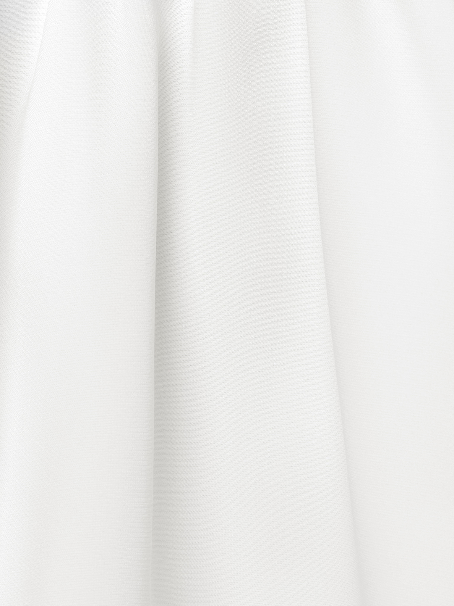Midi dress with oval neckline and voluminous skirt