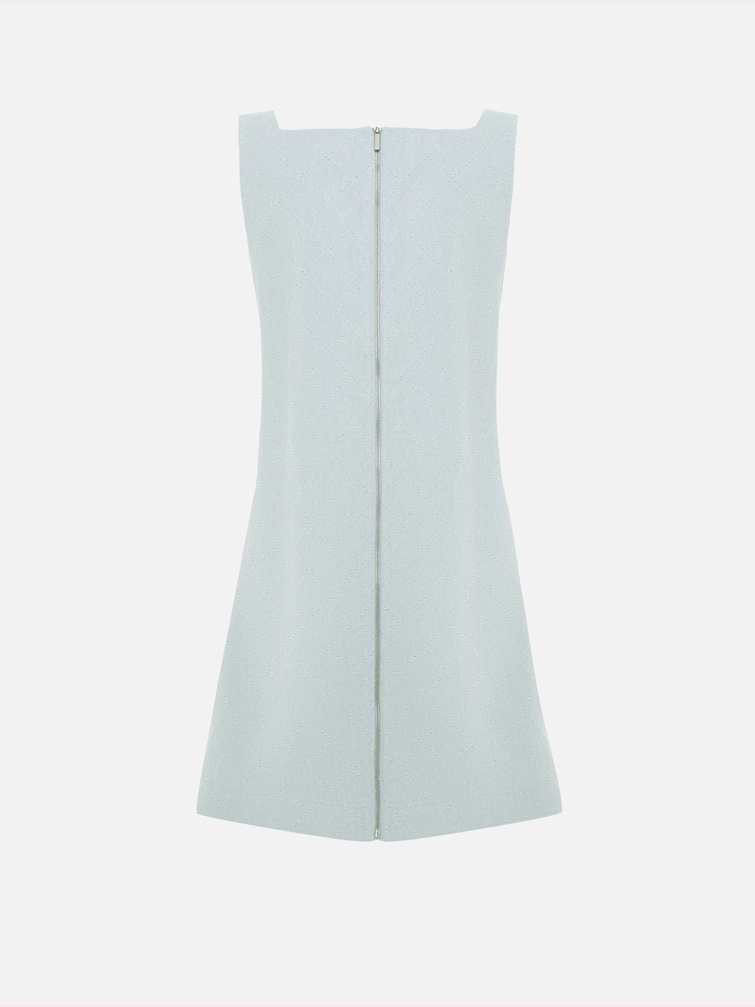 A-silhouette mini dress with textured pattern