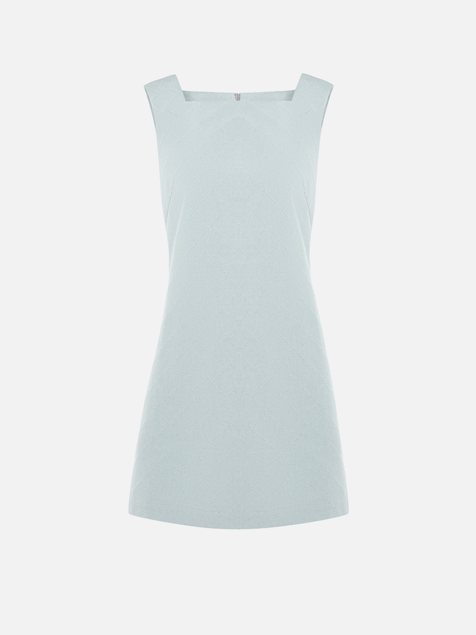 A-silhouette mini dress with textured pattern