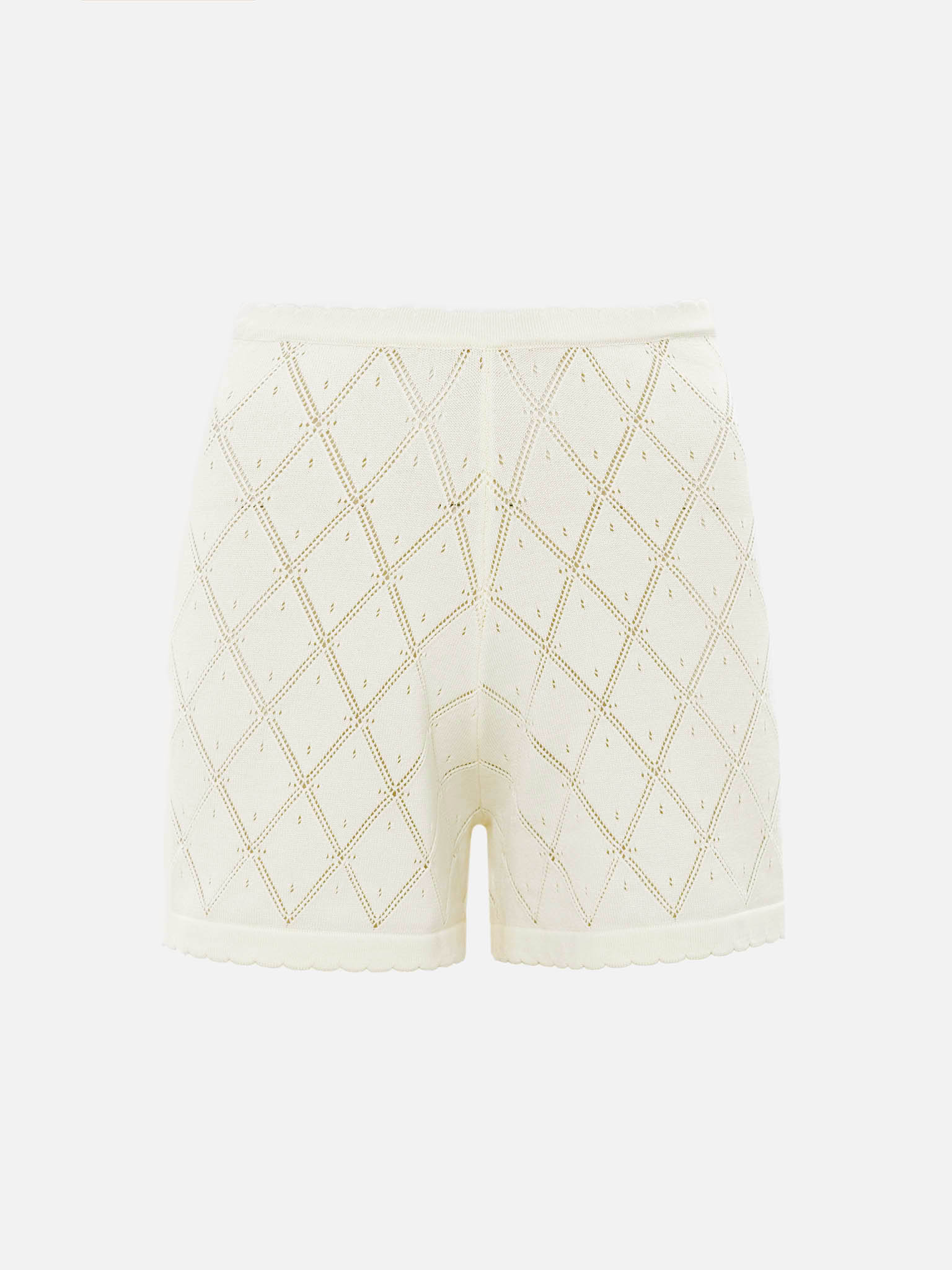 Knitted mini shorts