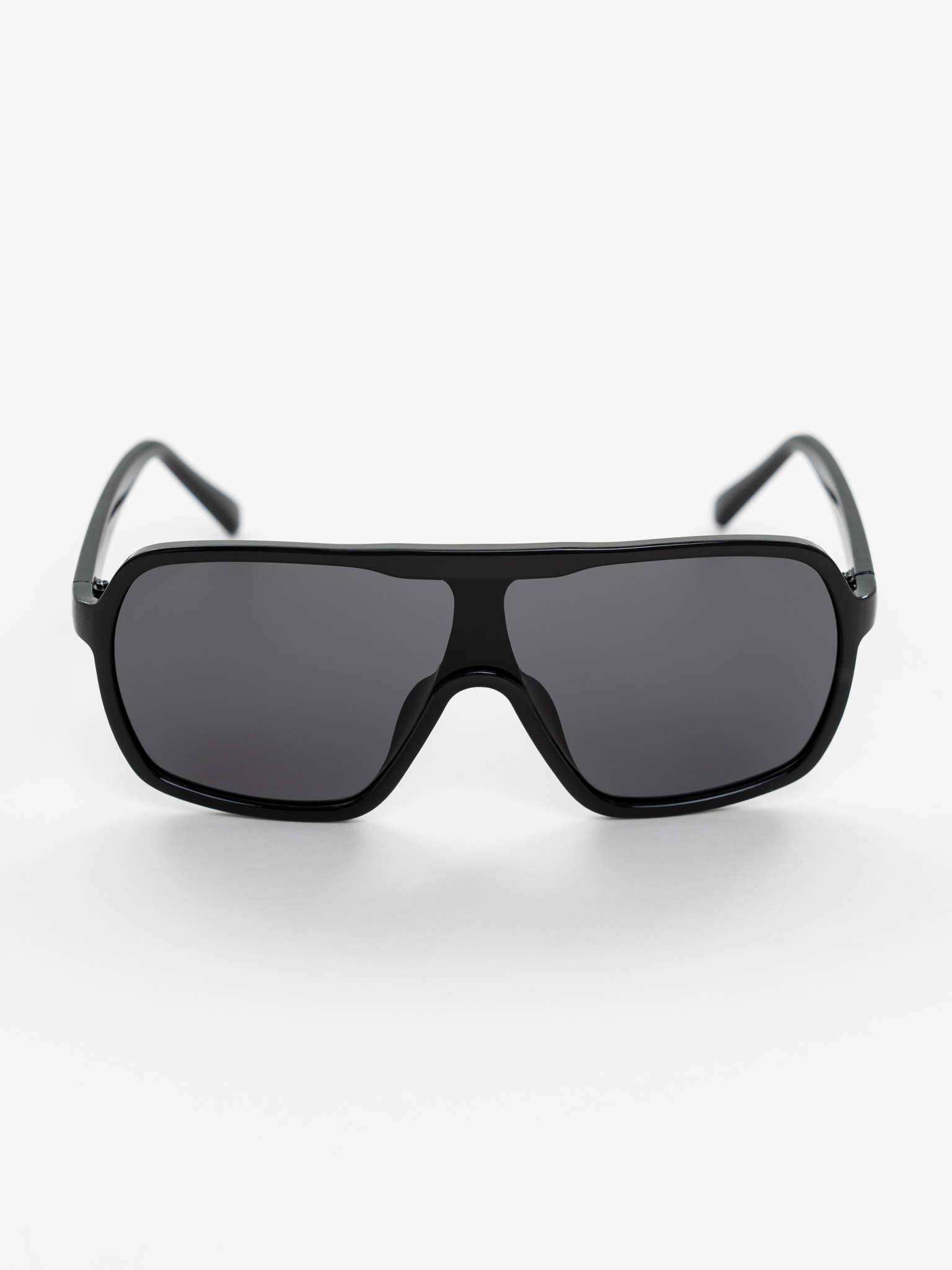 Thin plastic-frame mask sunglasses