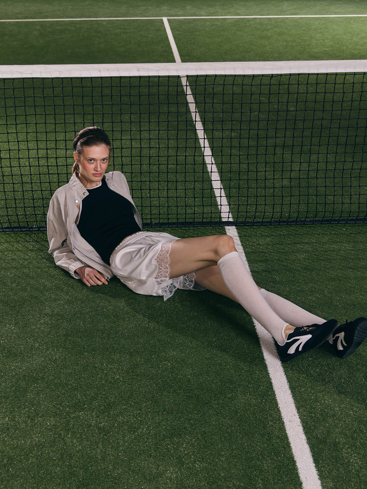 Sports jacket with press stud fastening