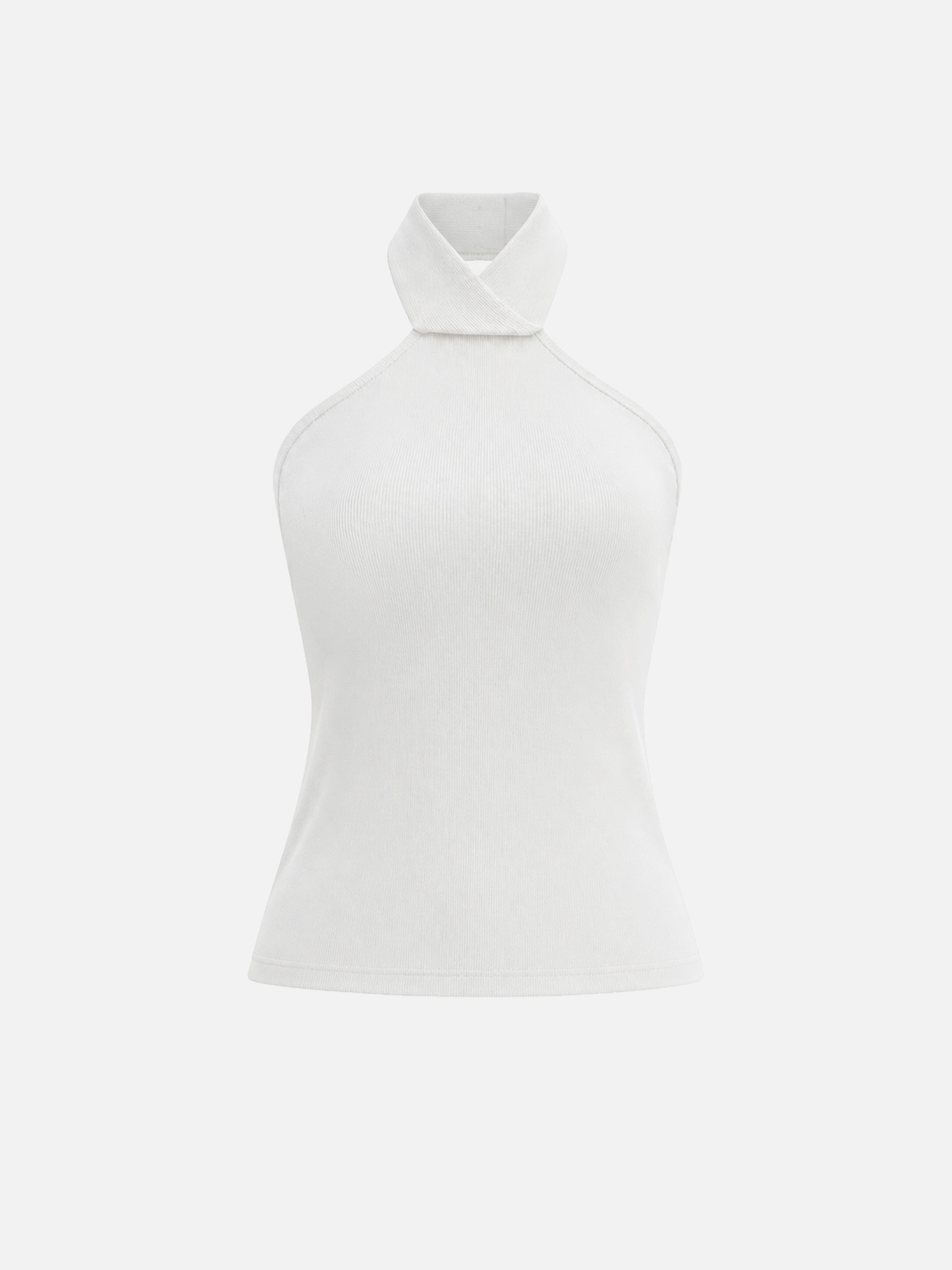 Viscose top with halter neck and open back