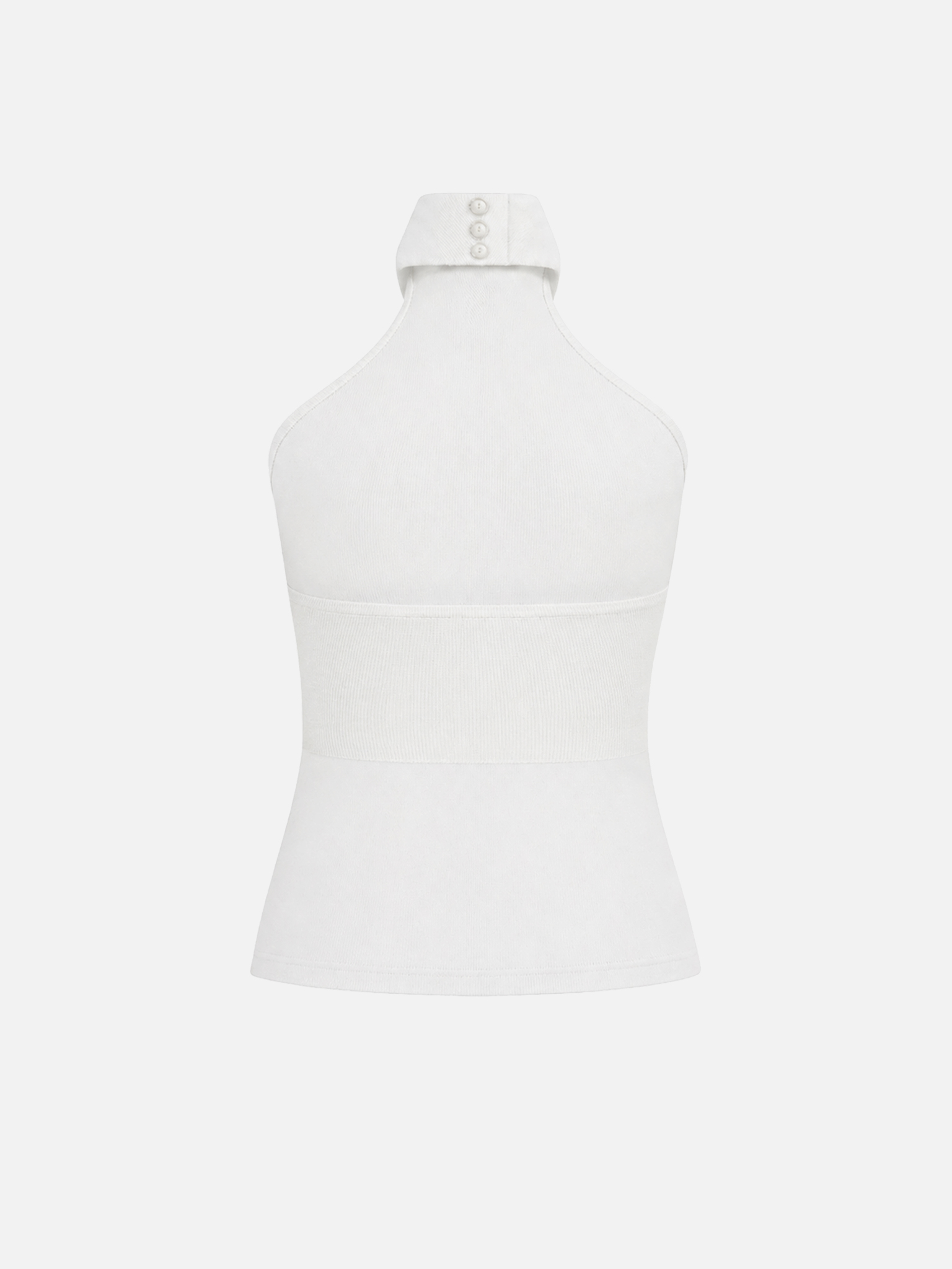Viscose top with halter neck and open back