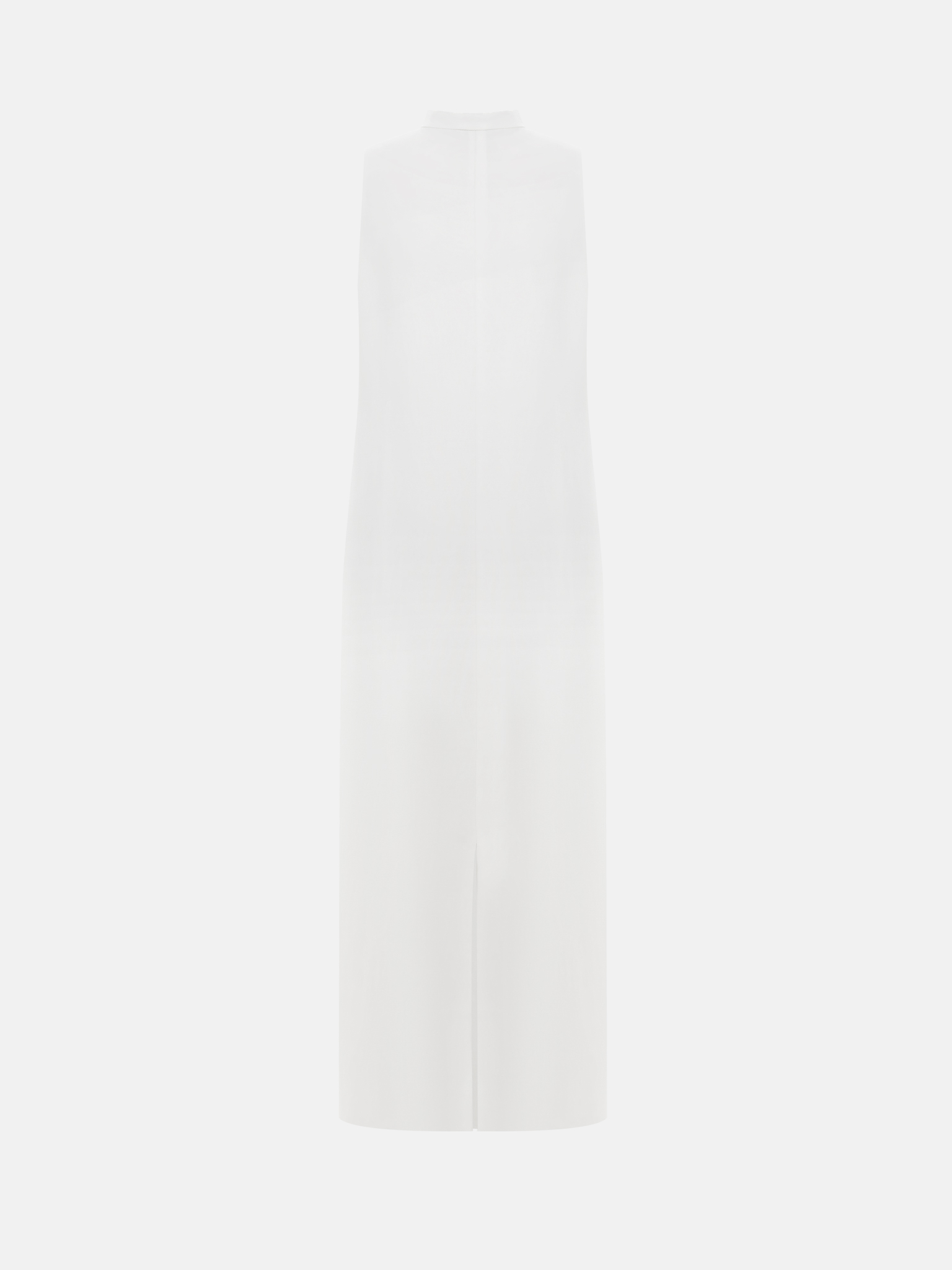 Viscose maxi dress with a metal fastening at the collar