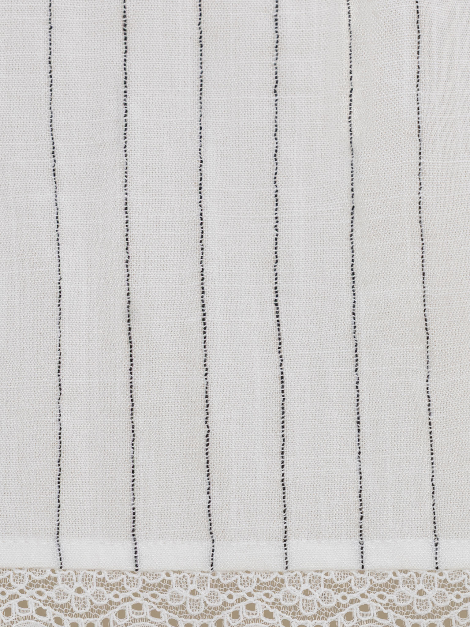 Viscose top with thin straps and openwork trim