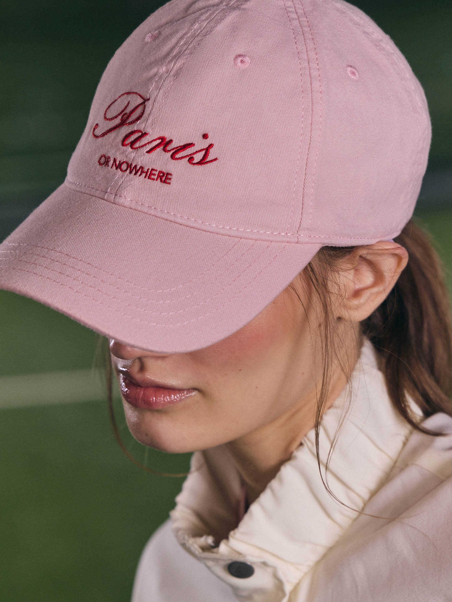 Cap with lettering