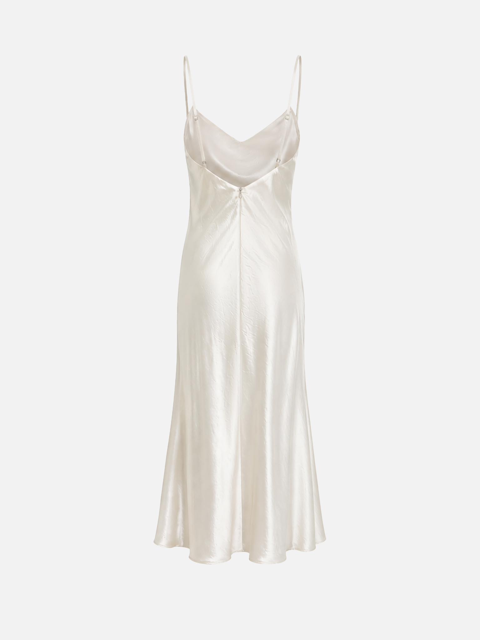 Maxi slip dress in metallic fabric
