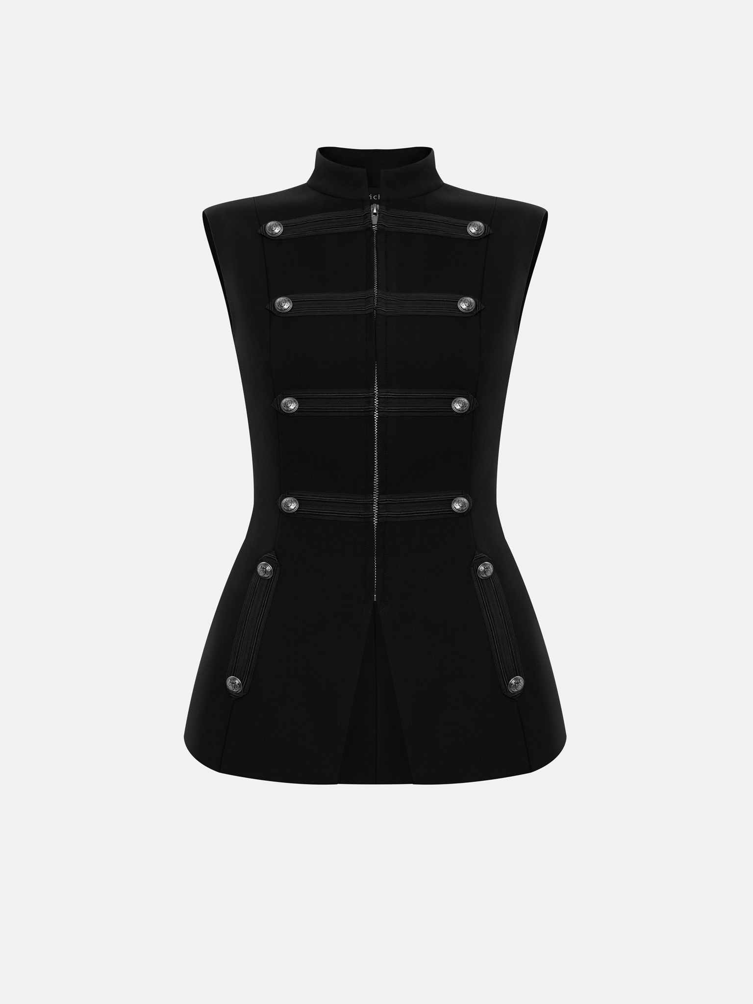 Fitted hussar-style waistcoat