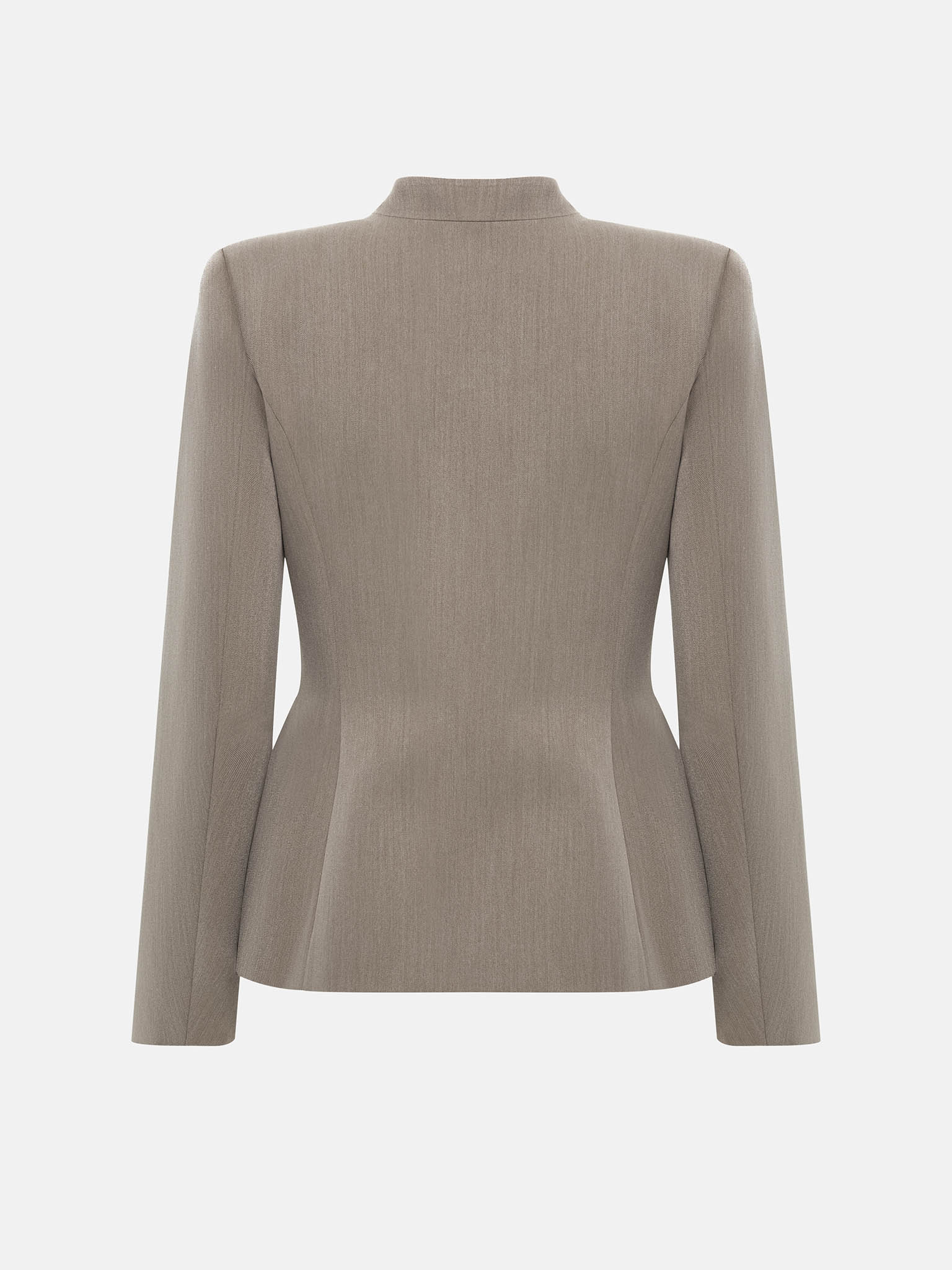 Fitted jacket with Asian-style fastenings