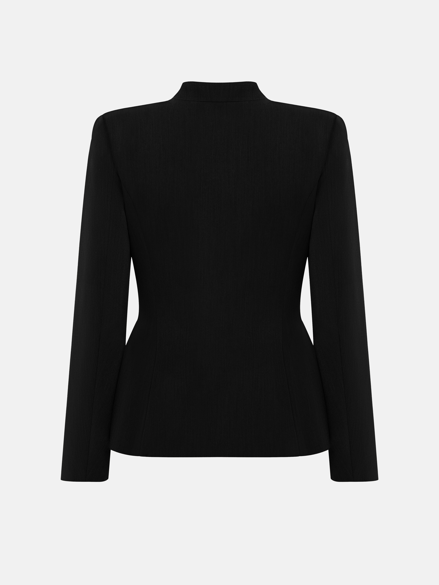 Fitted jacket with Asian-style fastenings