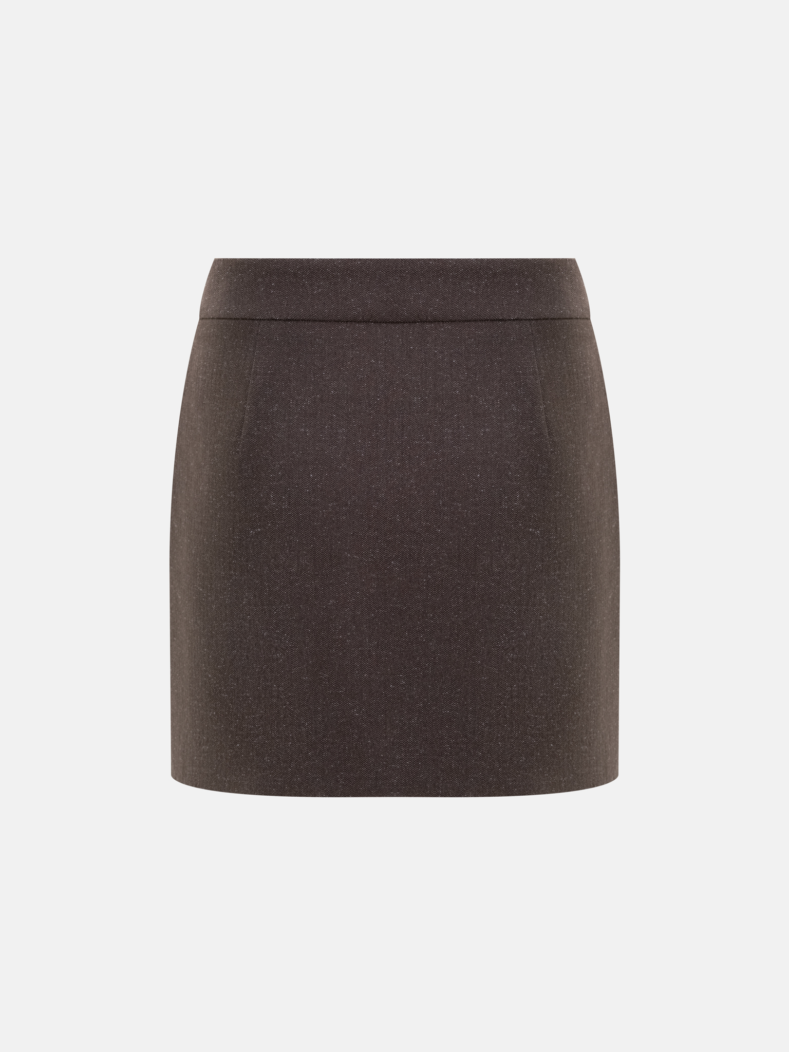 Straight-cut mini skirt with side pockets