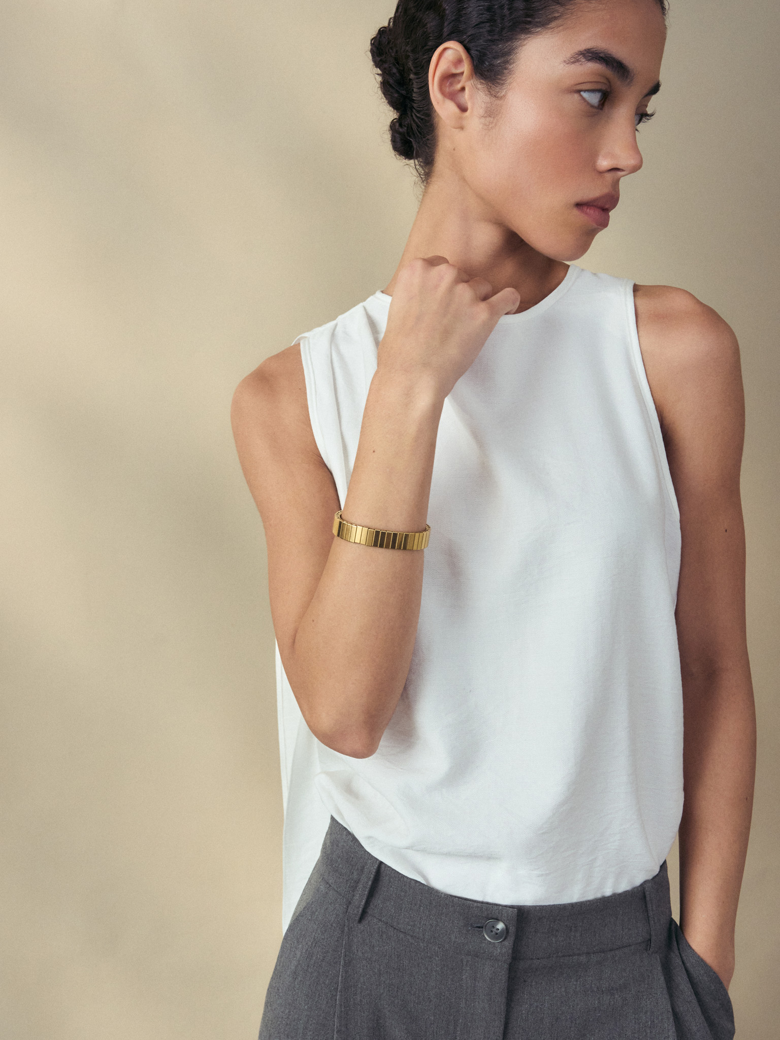 Bracelet with rectangular blocks