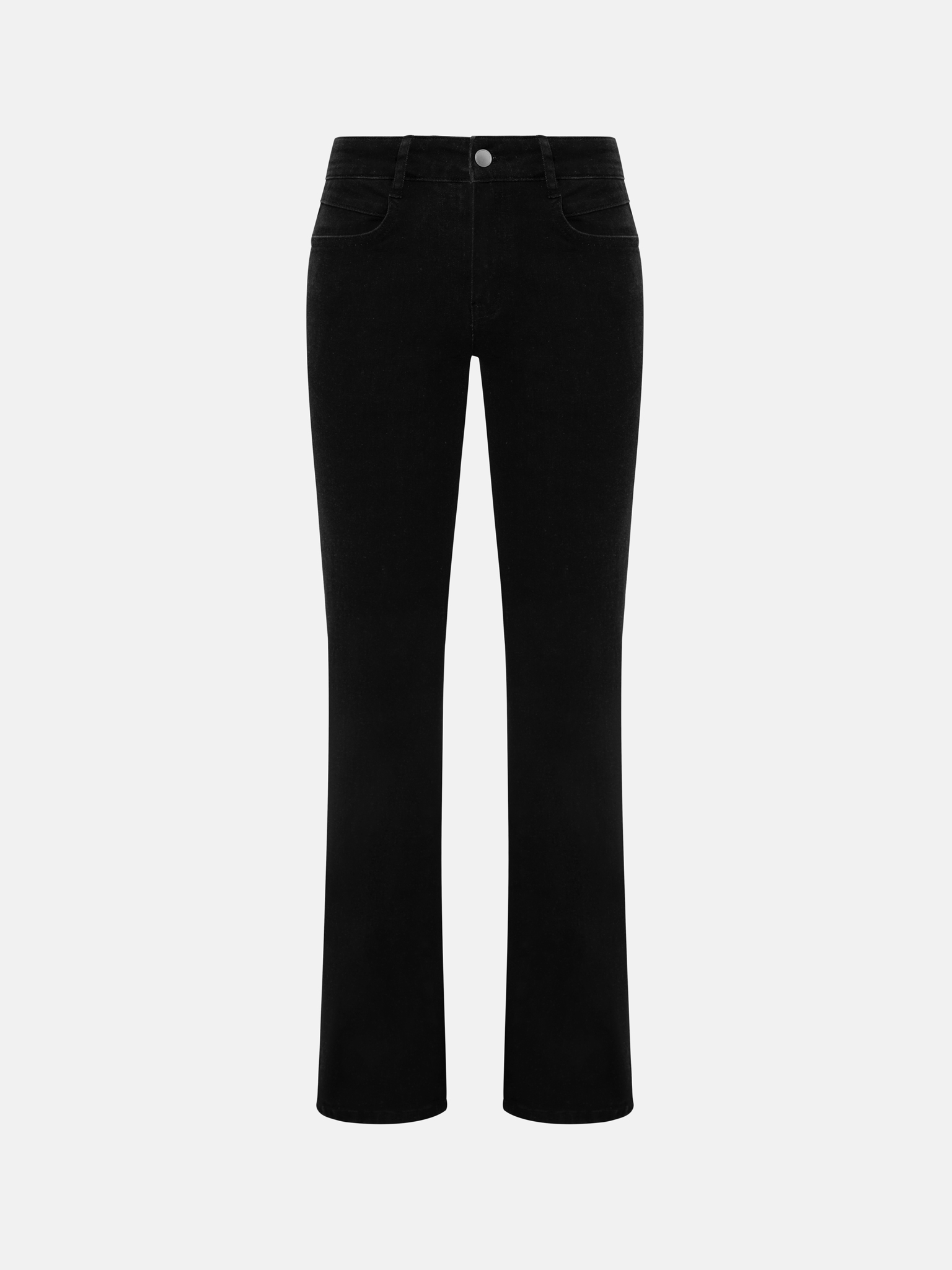 Flared mid-rise jeans