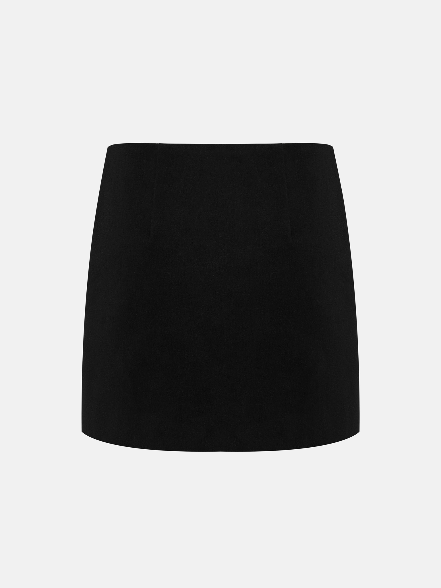 Low-rise mini skirt